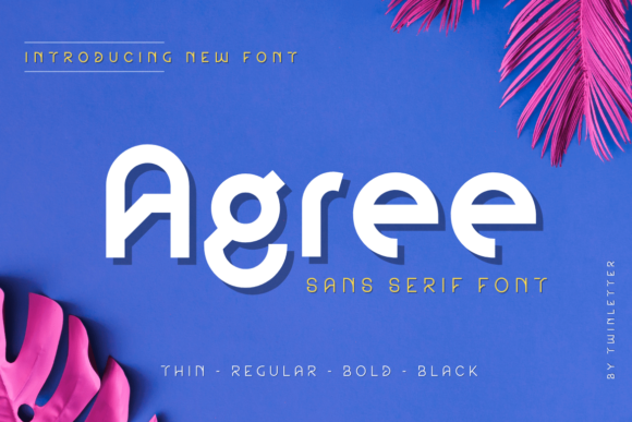 Agree: A Modern Sans Serif Font for Handmade Creators