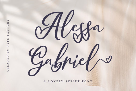 Alessa Gabriel Script Font for Elegant Branding