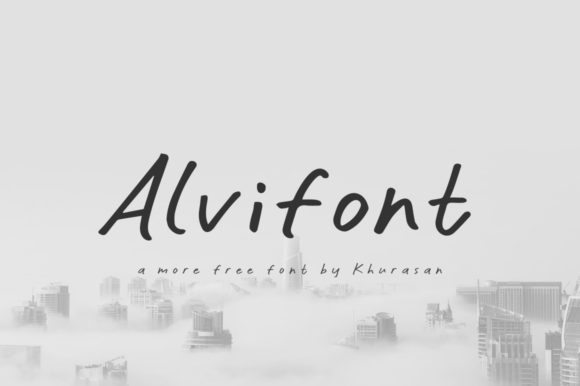 Alvifon: A Modern Handwritten Font for Campaign Design