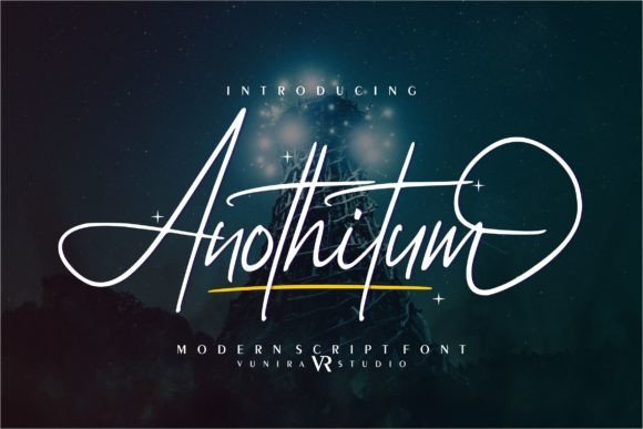 Anothitum: A Modern Script Font for Scroll-Stopping Brand Content