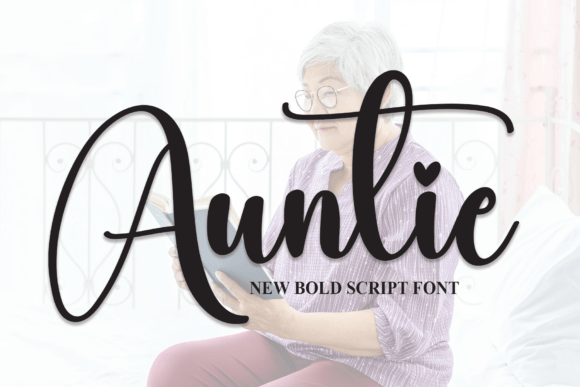 Auntie: A Bold Script Handwritten Font for Playful Editorial Design