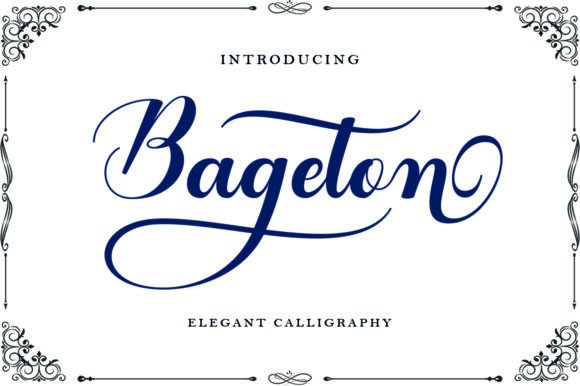 Bageton: A Natural Script Handwritten Font for Elegant Editorial Design