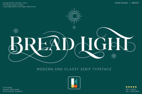Bread Light Serif Font for Luxury Branding