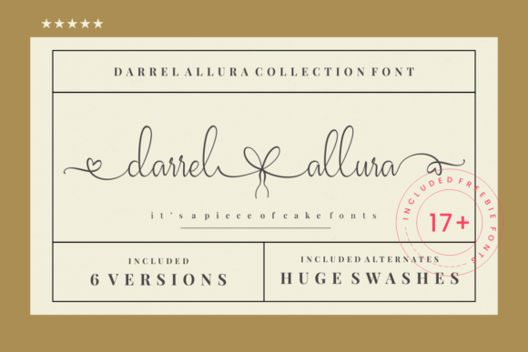 Darrel Allura Collection: Elegant Script Font for Campaign Design