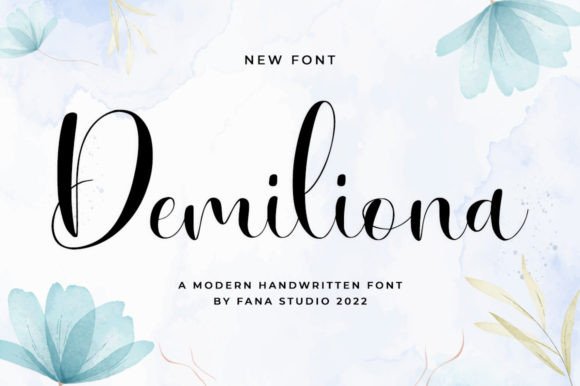 Demiliona: A Sweet Cursive Handwritten Font for Joyful Editorial Design