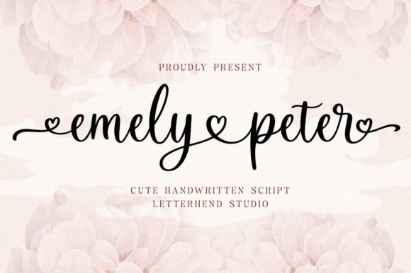 Emely and Peter: A Refined Script Handwritten Font for Elegant Design
