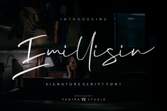 Emillisin: A Modern Script Font for Editorial Elegance
