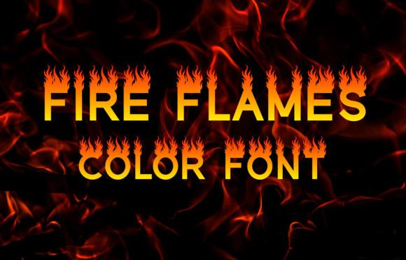 Fire Flames Color Font for Scroll-Stopping Visuals