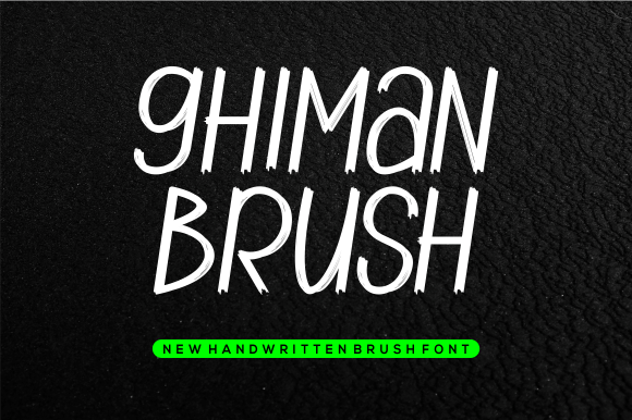 Ghiman Brush: A Playful Script Handwritten Font for Thoughtful Typography