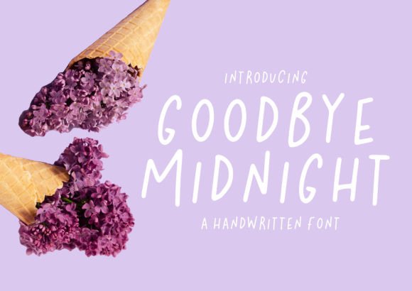 Goodbye Midnight Script Handwritten Font for Whimsical Designs