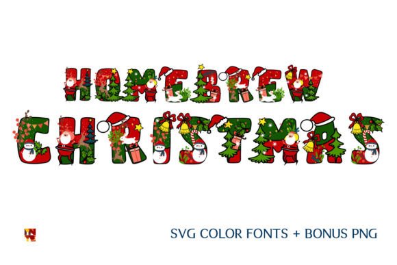 Homebrew Christmas Font for Festive Campaign Design