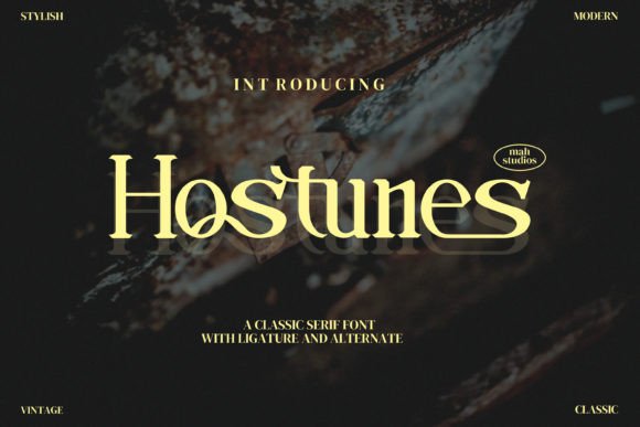 Hostunes: A Modern Serif Font for Thoughtful Editorial Design