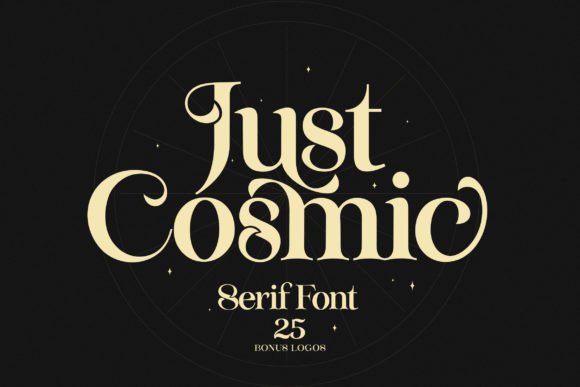 Just Cosmic Serif Font for Elegant Brand Identity