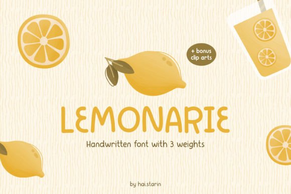 Lemonarie: A Cute Handwritten Font for Fresh Campaign Visuals