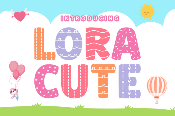 Lora Cute Font: A Whimsical Decorative Typeface for Youthful Branding