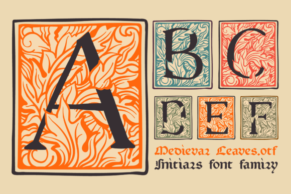 Medieval Leaves Font for Elegant Branding