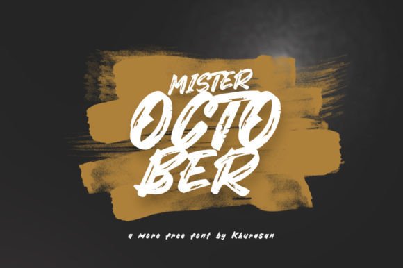 Mister October Font: A Modern Display Typeface for Campaign Design