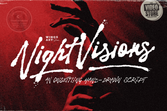 Night Visions: A Script Handwritten Font for Moody, Memorable Branding