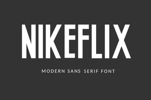 Nikeflix: A Bold Sans Serif Font for Editorial Impact