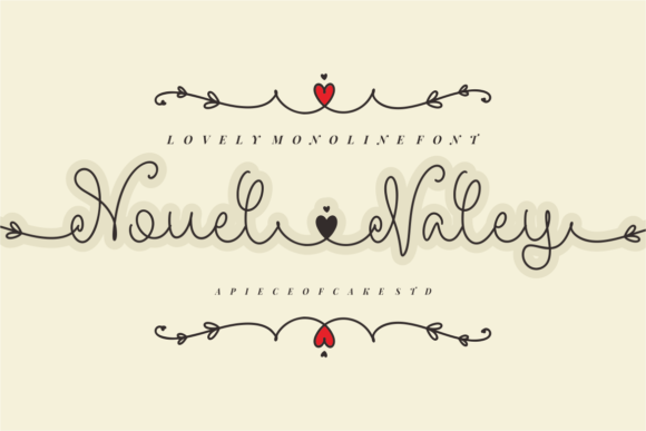 Nouel Valey Script Handwritten Font for Elegant Craft Projects