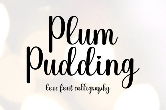 Plum Pudding: A Warm, Inviting Script Font for Small Business Branding