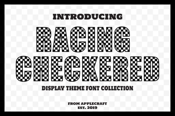 Racing Checkered Font for Bold Digital Branding
