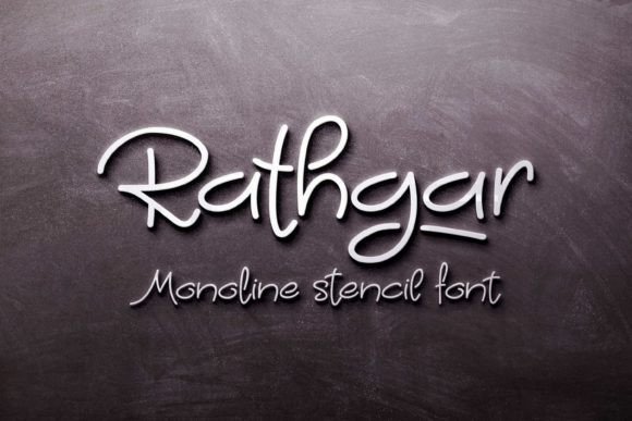 Rathgar Stencil: A Script Handwritten Font for Authentic Craft Branding