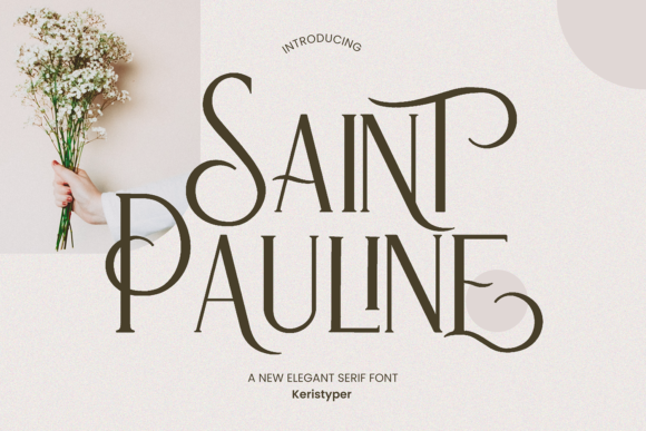 Saint Pauline Serif Font for Editorial Elegance