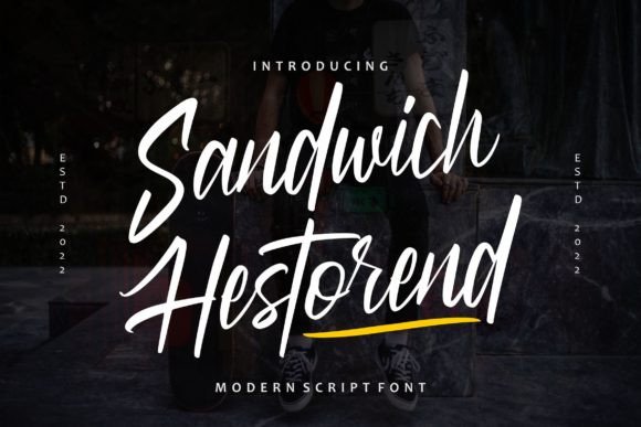 Sandwich Hestorend: A Modern Script Font for Handmade Charm
