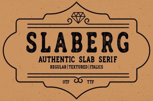 Slaberg: A Vintage Slab Serif Font for Luxury Digital Branding