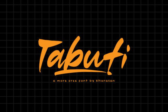 Tabuti: A Modern Brush Calligraphy Font for Digital Design