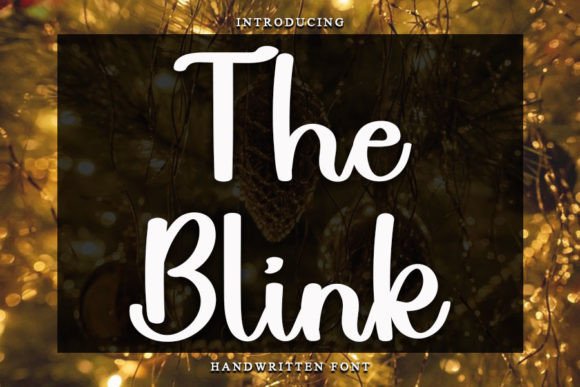 The Blink: A Script Handwritten Font for Elegant Digital Branding