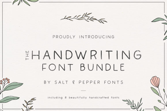 The Handwriting Bundle: A Premium Handwritten Font Collection for Digital Design