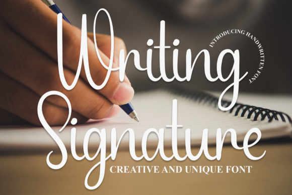 Writing Signature: A Script Handwritten Font for Elegant Campaigns